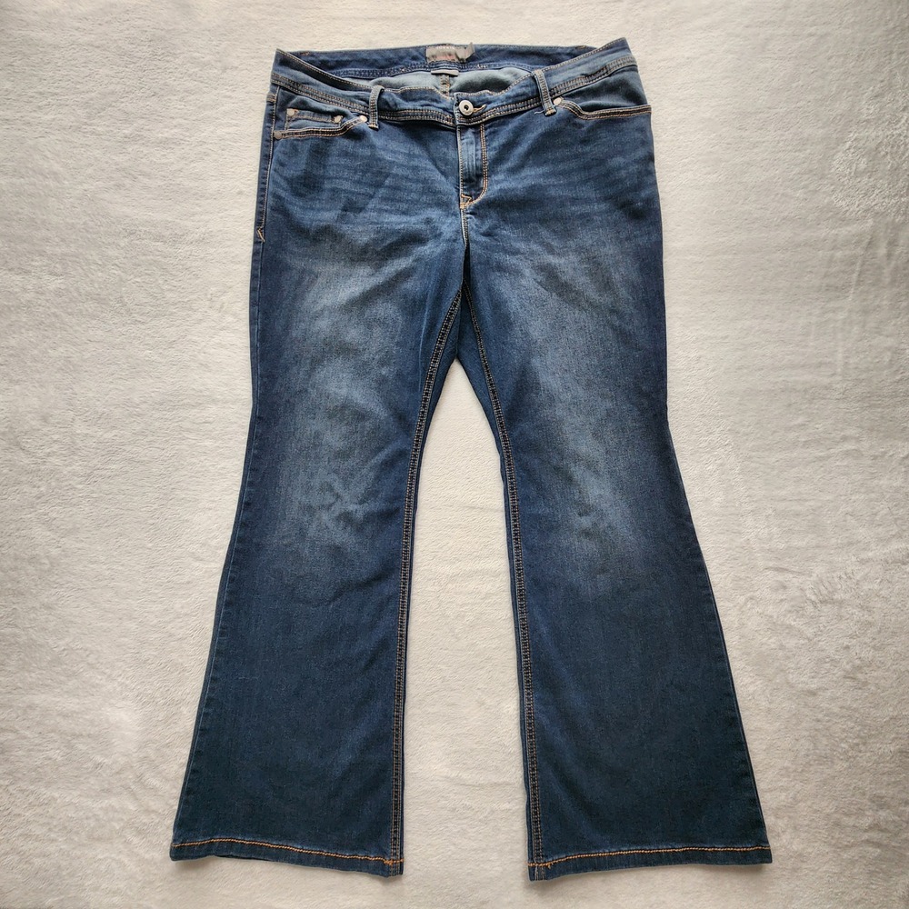 Torrid Luxe Slim Boot Jeans Womens 18S Blue Super Stretch Denim 39x28.5 Western